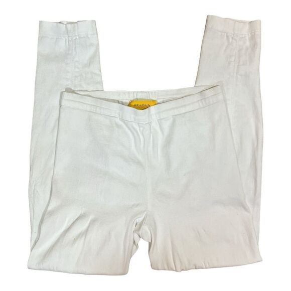 St.John White Stretch jeggings pants - Picture 1 of 6